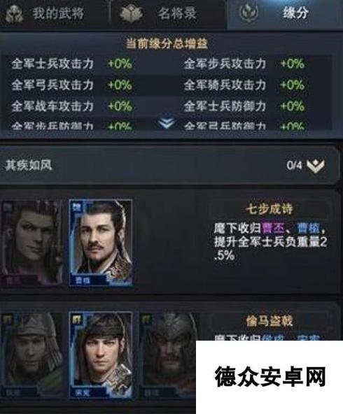 三国群英传霸王之业武将缘分系统玩法